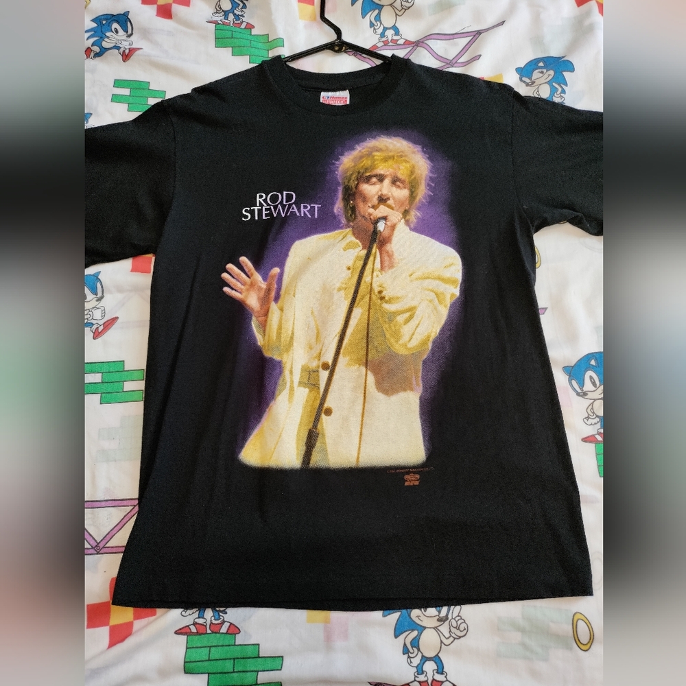 1993 rod Stewart vintage t-shirt size large